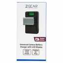 ZGEAR - Universal Camera Battery Charger W/LCD Charge Display