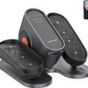 Under Desk Elliptical Machine, Electric Ellipse Leg Exerciser as Seen on Tv for Seniors with 12 Adjustable, Portable Quiet Elliptical Machine, Seated Pedal Exerciser with Remote Control (Gray)