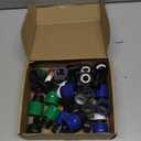 48 Pcs Garden Hose Quick Connector 3/4 Inch Plastic Water Hose Quick Connectors Fittings Male and Female Release Hose Connectors Hose End Adapters with 24 Rubber Gaskets(Blue, Green)