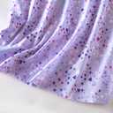 Inadays Womens Cotton Pajama Sets Short Sleeve Top With Capri Pants 2 piece sets for Women Summer Pajamas Lounge Set (Purple, XL)