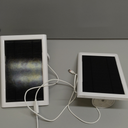 Solar Panel for Ring Camera(2nd Generation), 2 Pack 5W Solar Panel with 10FT/3M Long Cable for Stick Up & Pro Spotlight Cam Battery for Security Camera Dustproof Waterproof (Grey White)