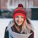 Vintage Classic Skull Cap Beanie Hat Cuffed Winter Hat Knit Comes with Warm Gloves Fasion Winter Gifts for Unisex Fans