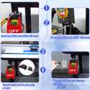 Dreyoo 1 Pack 120/230V Single Phase On/0ff switch, 120V 2HP Router Table Switch with Large Stop Sign Paddle Easy Contact for Fast Power Off for Table Saw and Other Electrical Equipment (2 Female Plug)