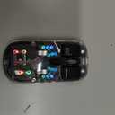 Diyeeni RGB Mouse Transparent, Mouse Rechargeable, Noiseless Computer Mouse with USB Receiver, 1600 Adjustable DPI Optical Cordless Computer Mouse (Black)