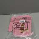 Slohif Long Silicone Oven Mitts Heat Resistant for Women - 2 Pcs Pink Bow 100% Cotton Oven Gloves, Non-Slip and Waterproof Silicone Oven Mitts with Hanger for Baking and Cooking