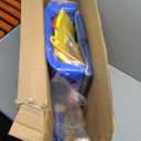 FUNLIO Toddler Swing with Foldable Metal Stand for Toddlers Aged 1~10 Years, 3-in-1 Baby Swing Set with 4 Sandbags for Backyard/Indoor/Outdoor Play, Easy to Assemble & Store (Blue)