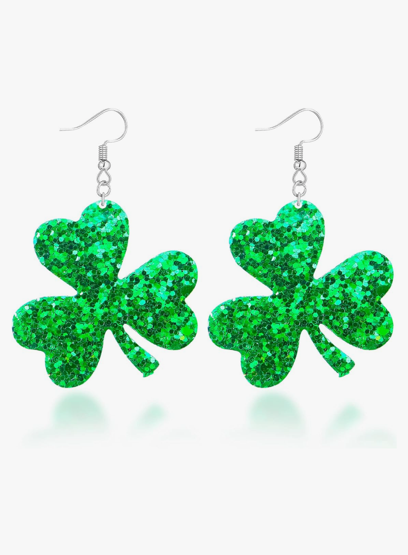 St Patricks Day Accessories Shamrock Earrings for Women St Patricks Day Earrings Acrylic Green Drop Earrings Irish Holiday Earrings Jewelry St Patricks Day Shirt Women Outfits