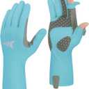 KastKing Sol Armis Pro UPF50+ Fishing Gloves-Quick-Dry, Full Finger & 3/4 Fingerless Sun Protection Gloves Men Women for Outdoor (XX-Large)