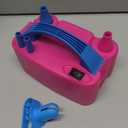 FLSEPAMB Balloon Pump, Electric Balloon Pump,Portable Dual Nozzles Electric Balloon Air Pump 110V 600W, Electric Balloon Inflator with Tying Tool, Colored Ribbons for Party Decoration