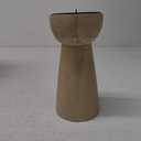 HD 8.2IN Natural Wood Pillar Holder