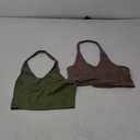 Sexy Crop Tops for Women Deep V Neck Back Cutout Sleeveless Plunge Racerback Tank Cropped Top (Small)