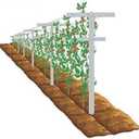 MRGARDEN 7-Feet Grape Vine Trellis 2pcs for Raspberry, Grape Vines, Outdoor Climbing Plants, Heavy Duty Fiberglass Stake Vineyard Trellis Rust-Proof, Easy to Install Garden Trellis