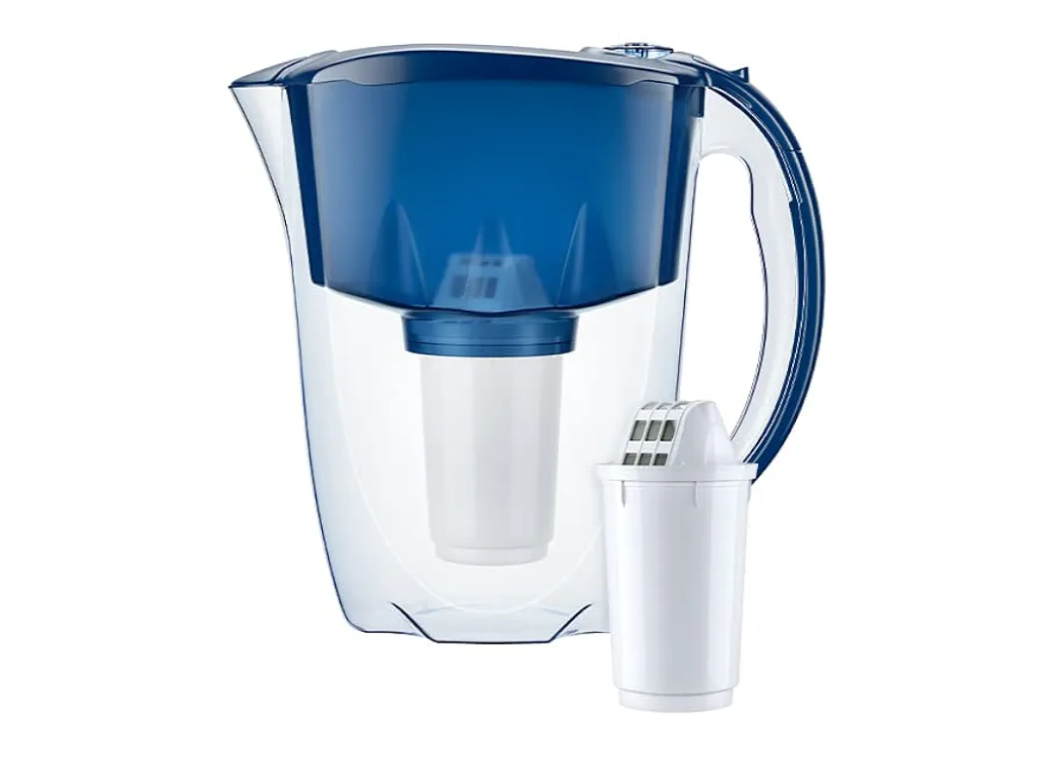 AQUAPHOR Prestige Water Filter Jug with 3x A5 350litre Cartridge, Cobalt Blue, 2.8 litres Total Capacity