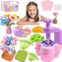 GPPNKC Flower Bouquet Craft Kit Flowers Market Toy Educational Toys Fun DIY Activity Set Christmas Birthday Gift for 4 5 6 7 8+ Year Old Girls and Boys