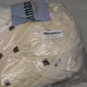 Christmas Tree Skirt 48 Inch Beige Christmas Tree Decor Soft Plush Faux Fur Jacquard Xmas Holiday Home Party Decorations Indoor SQ01D36