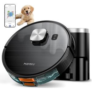 Robot Vacuum and Mop Combo, Robot Vacuum Self-Emptying with 11500Pa Suction, 70-Day Capacity, Fast Home Mapping, LiDAR Navigation, Smart Obstacle Avoidance, Ideal for Pet Hair, Carpet, Hard Floor
