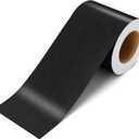 3x590 Inch Metallic Wallpaper Border Peel and Stick Black Metallic Wallpaper Border Self Adhesive Brushed Wall Trim Black Mirror Frame Sticker Stainless Mirror Frame for Bathroom Waterproof