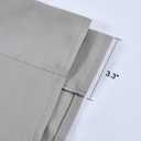 DONREN Light Grey Balloon Roman Blind - Window Tie Up Shades for Campers/Bathroom Window/Thanksgiving (1 Piece 34 W by 63 L)