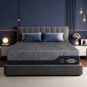 Marsail 12″ Queen Mattress, Medium Firm Plus Memory Foam Mattress with Graphene Fabric and Cooling Gel, CertiPUR-US Certified, Fiberglass-Free,Pressure Relief and Deep Sleep