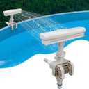 Swimming Pool Fountain Waterfall Attachment, 360 Ajustable Above Ground Pool Spray Nozzle, Pool Accessories for Cooling and Relaxation
