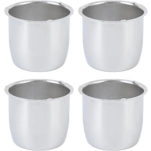 4Pcs 2.68 Inch Wheel Center Caps Fit 2.68 Inch Center Bore Truck Trailer RV SUV Wheels Rims, Carbon Steel Chrome Silver Push Through Hub Covers, Easy Installation