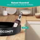 12 Black Metal Lazy Susan for Table Top & Cabinet | 360 Rotating Spice Rack, Kitchen Counter Organizer, Space-Saving Storage Turntable for Bathroom, Countertop (Large)