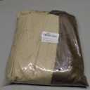 Outdoor Patio Furniture Cover - Heavy Duty Waterproof 600D Tough Canvas Protector for Round Table Cover, All-Season Dining Table and Chair Cover (48" DIAx28 H) (Beige & Brown)