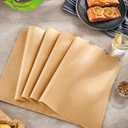 2 x SMARTAKE 120Pcs Parchment Paper Sheets, 17x26 Inch Pre-Cut Baking Paper, Non-Stick, Natural Wood Pulp, for Air Fryer Steaming Grilling Rack Oven (Unbleached)