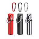 Small Pocket Pill Box Keychain (3 Pack), Aluminium Alloy Portable Mini Pill Organizer Case Container for Purse,Waterproof Metal Pill Holder Medicine Bottle for Outdoor Camping Trave