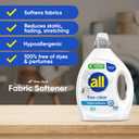 all free clear, Original, Liquid Fabric Softener for Sensitive Skin, Unscented and Hypoallergenic, Concentrated, 80oz, 200 Loads