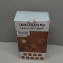 Lifnatty Ramadan Moon Lamp Decorations, Crescent Moon with Ramadan Lantern, Rotating Ramadan Table Lamp, Ramadan Decorations for Home, Eid Mubarak Decorations, Battery Operated Metal Eid Gifts