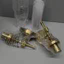 MOKATNG Wall Sconces Set of Two, Brushed Gold Bathroom Sconces with Clear Glass, Hardwired Sconces Wall Decor Set of 2, Modern Wall Light Fixtures for Bathroom Mirror Living Room Bedroom Hallway