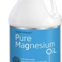 Seven Minerals, Pure Magnesium Oil Spray - Half Gallon - USP Grade Magnesium Spray = No Unhealthy Trace Minerals - from an Ancient Underground Permian Seabed in USA - Free eBook Included (64 fl oz)
