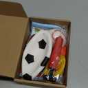 5 Pieces Ball Mini Inflatable Sport Balls Include Soccer Ball, Basketball, Baseball, Football and Tennis Ball with Pump and Mesh Bag for toddlers Indoor Outdoor Playground Garden Beach Pool Toys