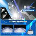 Fit for 2009-2016 Lincoln MKS MKT D3S HID Xenon Headlight Bulbs, 350% Brightness, High Low Dual Beam Light Bulb, 8000K White Blue, Plug-N-Play, of 2