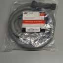 Universal Dishwasher Drain Hose - 10 Ft Discharge Hose - Corrugated and Flexible Dishwasher Hose Drain Replacement with Clamp