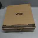 Todlabe Carbon Steel Wok - Including Glass Cover and Silicone Spatula, 13-Inch Woks & Stir-Fry Pans for Induction, Electric, Gas Stoves