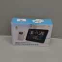 Weather Station Wireless Indoor Outdoor, Digital Thermometer with Remote Sensor, Large Display Home Weather Stations with Weather Forecast, Atomic Clock, Barometric Pressure, Moon Phase (Black)