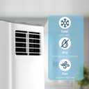 Garvee 3-in-1 Portable Air Conditioner, 8,000 BTU Portable AC Unit with Cooling, Dehumidifier & Fan for Rooms up to 350 sq.ft with Remote Control, Sleep Mode, 24H Timer & Window Kit