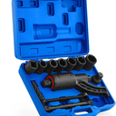 Orion Motor Tech Torque Multiplier, 11pc 1" Drive Heavy Duty Torque Multiplier Wrench Set with 8 Cr-V Sockets 21-38mm, 6800 Nm 1:64 Labor Saving Lug Nut Remover for Semi Trucks RVs Buses