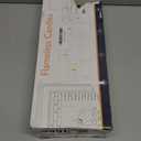 Homemory Pure White Flickering Flameless Candles, Battery Operated Acrylic LED Pillar Candles with Remote Control and Timer, Set of 5