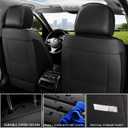 MINGBRON Front Car Seat Covers,Car Seat Protector Waterproof,Seat Covers Front Set, Car Seat Protectors,Automotive Seat Covers Fit for Most Cars Black