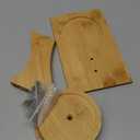 1 Pack Tabletop Plant Stand Indoor Small Windowsill Flower Shelf Bamboo Mini Succulent Windowsill Shelf Bamboo Trayfor Home, Office, Living Room, Bedroom Decoration (Without plant pot)