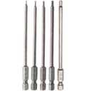 5-Pack RC Hex Bit 1.27mm 1.5mm 2.0mm 2.5mm 3.0mm Hex Head Allen Wrench Drill Bit Set for Screwdrivers Electric Screwgun/Power Drill