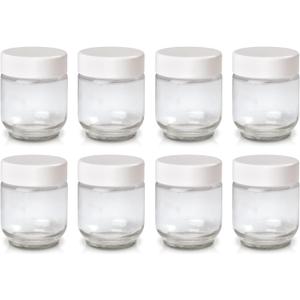 Euro Cuisine Glass Jars for Yogurt Maker, Set of 8