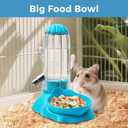 VANNON 2-in-1 Hamster Water Bottle & Food Feeder, 4.6oz/130ml Top-Fill Small Animal Cage Water Dispenser & Food Dish, BPA-Free, Anti-Leak for Hamster, Gerbil, Mouse