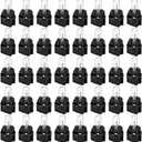 Baquler 40set T5 17 57 86 Halogen Instrument Cluster Bulbs 12v Dashboard Light with Twist Socket Universal Lighting Accessories for Interior Car Dashboard Instrument Gauge Cluster Indicator Lamp Panel