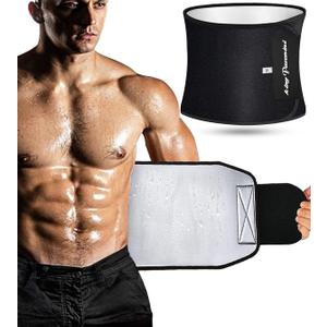 KingPavonini Waist Trainer for Men Women Belly Fat, Sweat Belt Band, BL
