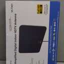 TV Antenna Indoor, Digital Amplified Indoor HDTV Antenna, 1080p VHF UHF Television Local Channels Detachable Signal Amplifier and 16.5ft Long Coax Cable (Black)