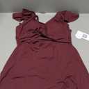 Charmo Ruffle Ribbed Maternity Swimsuit One Piece Cutout Pregnancy Bathing Suits Push Up Twisted Swimwear Swim Dress S